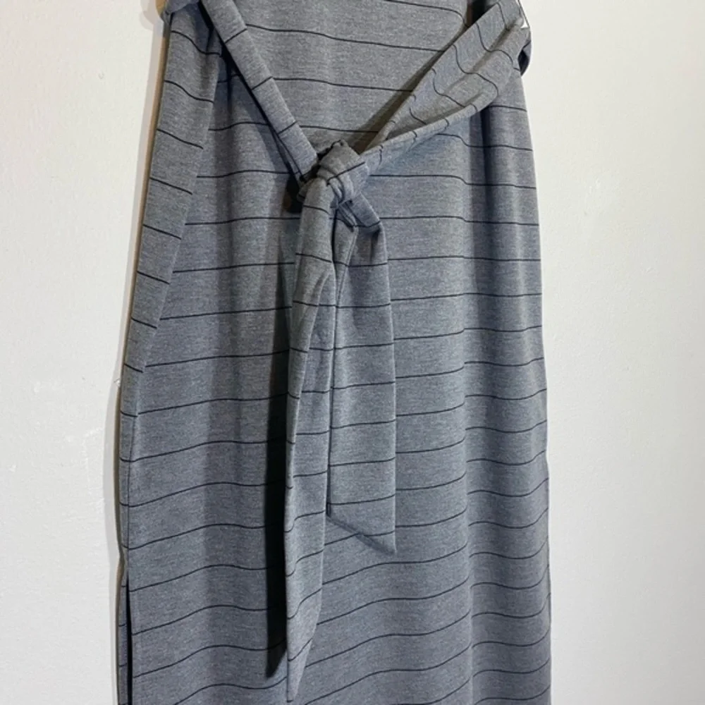 Nwt Dress Banana Republic Maxi Tank Dress Striped Midi Sleeveless Stretch Gray - Picture 10 of 14